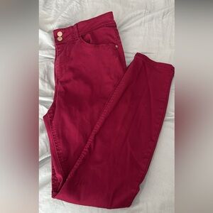 Reitmans Burgundy High-Rise Jeans